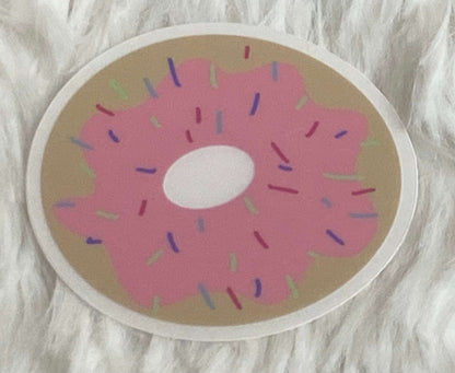 Frosted Donut - Sticker - In Perfect Bloom